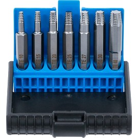 BGS 5284 | Screw Extractor Set | for Defective T-Profile (for Torx) T10 - T40 | 7-Piece Set