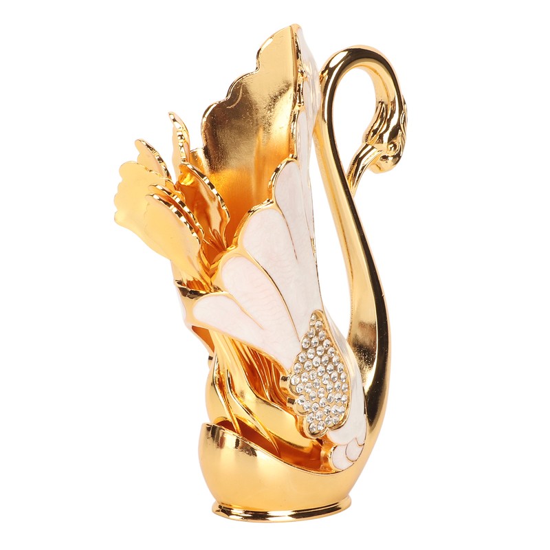 Swan Base Holder Innovative Gold Smoother Edges Coffee Dinnerware Set