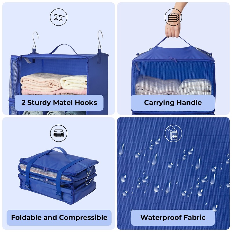GRANNY SAYS Hanging Packing Cubes for Travel, Large Portable Hanging