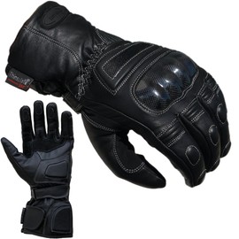 PROANTI Motorcycle Gloves Leather Rain Winter Motorcycle Gloves – XL