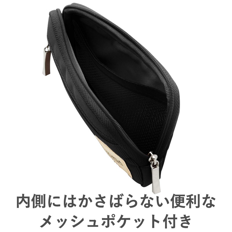 エレコム ガジェットポーチ ガジェット ポーチ 収納ポーチ バッグインバッグ スリムタイプ Sサイズ ブラック BMA-GP01BK
