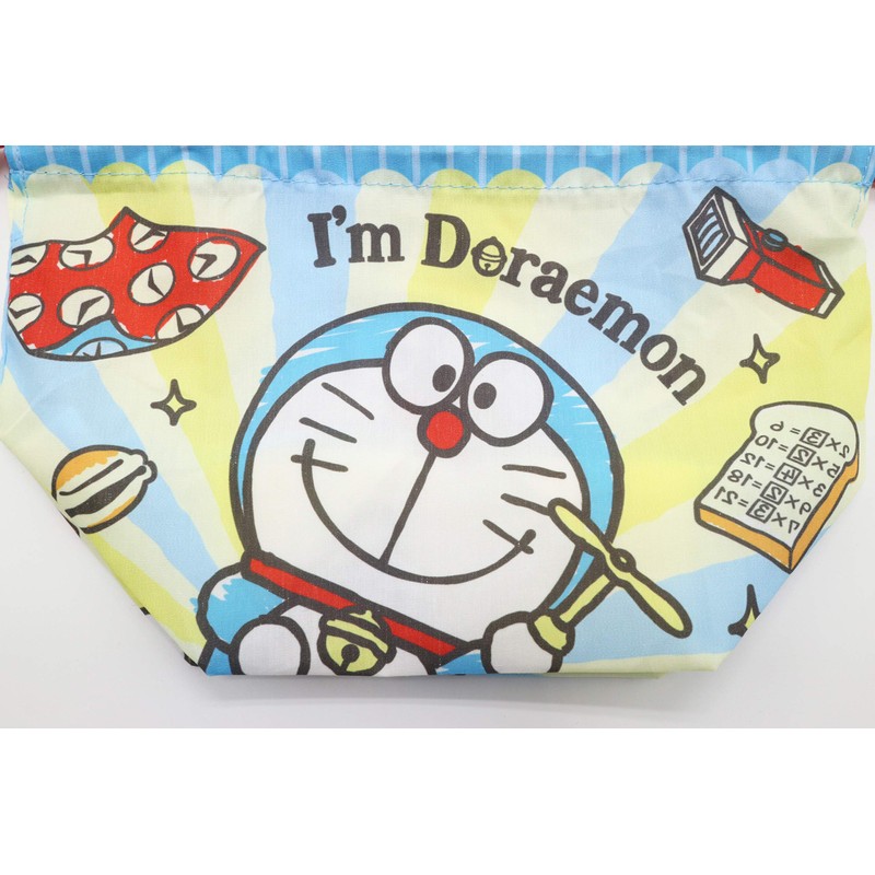 Marushin 2825002400 Lunch Bag, Gusseted Drawstring I'm Doraemon Gusseted Gusset,