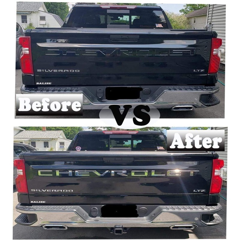 Tailgate Insert Letters -3D Raised Tailgate Letters Compatible with 2019-2022