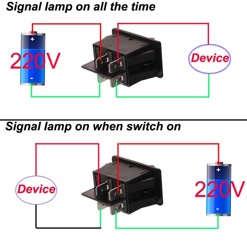 Gebildet 4 x 230 V AC DPST 4 Pins 2