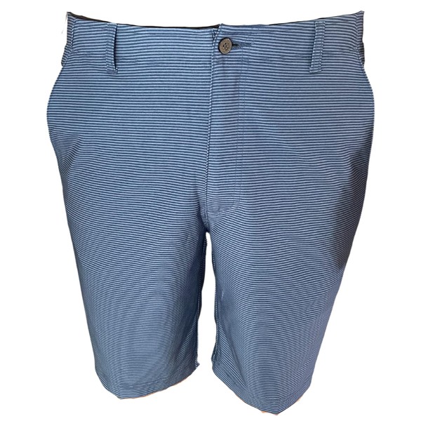 Pebble Beach Men's Golf Dry-Luxe Performance Comfort Waist Shorts, Blue