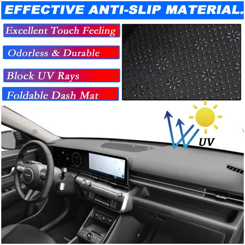 KEEGTBOX Dashboard Dash Board Cover Mat Carpet UV Rays Protector