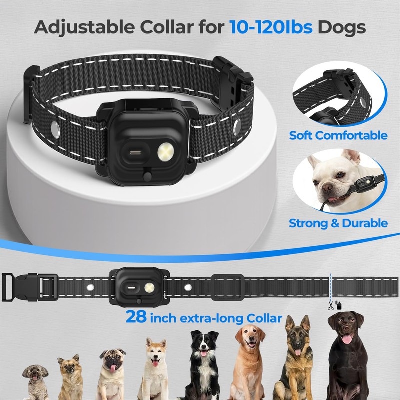 RPZ Dog Shock Collar 2 Dogs with Remote, 3300FT Dog