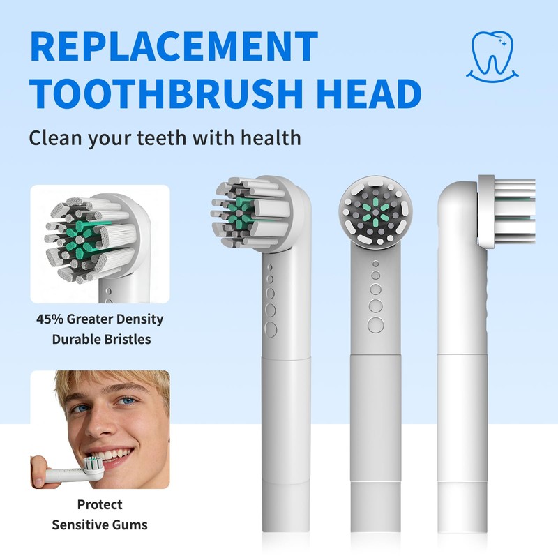 Toothbrush Replacement Heads for Quip 360 Oscillating Electric Toothbrush