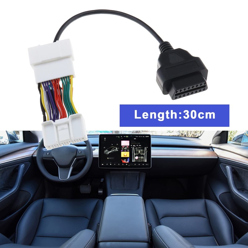 eMagTech OBD2 Adapter Splitterkabel Kompatibel mit Modell 3 Modell Y