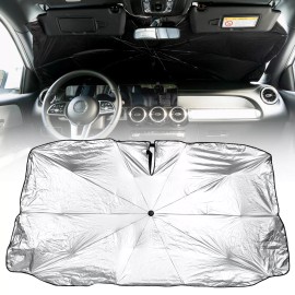 AUTOXBERT Sun Shade Windshield Front Sunshade Foldable Cover Anti UV Heat Sun Block Auto