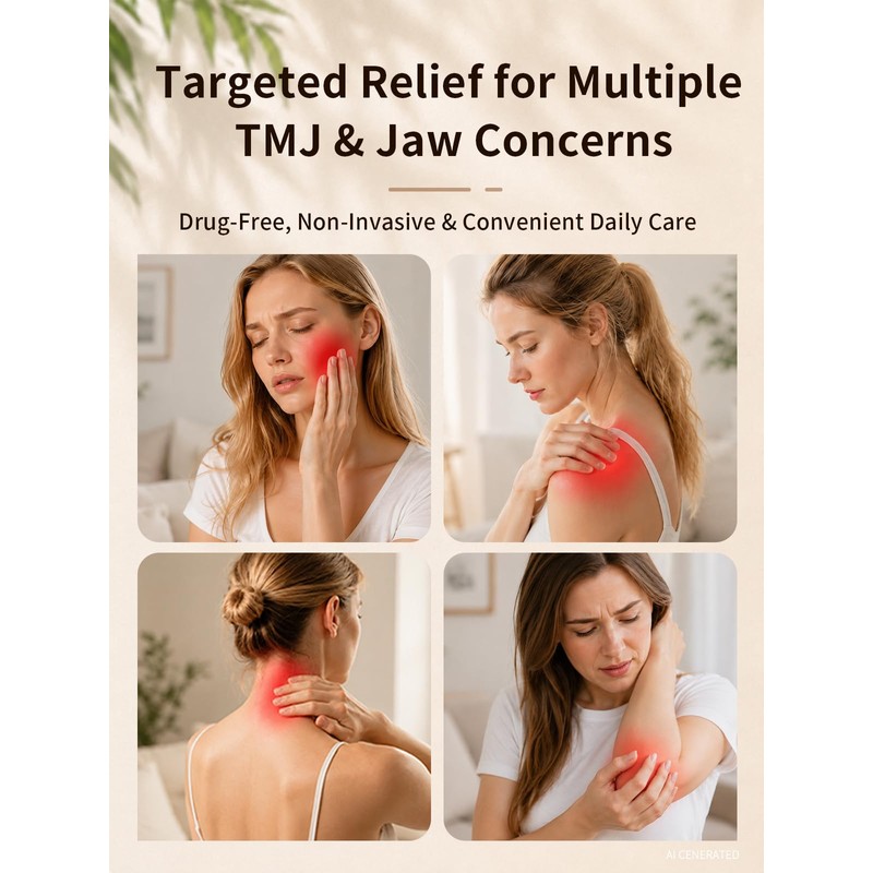TMJ Relief Massager for Jaw Tension, Neck Pain & Clenching