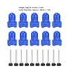 10Pcs Trampoline Enclosure Pole Cap with Screw Thumb Safety Rail