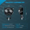 SHENKENUO Led Electric Motobike Scooter Light Ultra Bright Waterproof Headlight