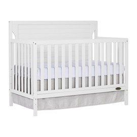 Dream On Me Cape Cod 5-in-1 Convertible Crib in White, Greenguard Gold Certified, 55x30x44.5 Inch (Pack of 1)
