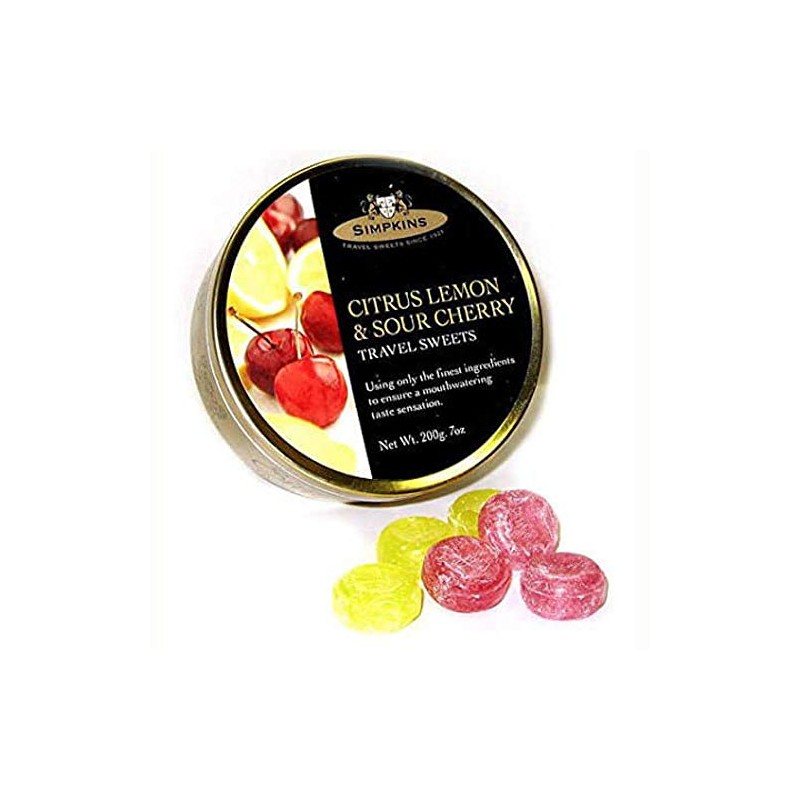 Simpkins Sweets - Citrus Lemon and Sour Cherry 200g
