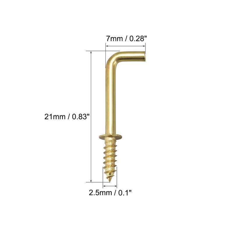 sourcing map Screw Hooks Ceiling Hooks Self-Tapping Screw Holder with