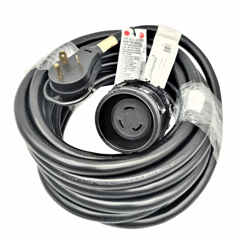 Parkworld 692187 RV Shore Power 30A Extension Cord Adapter TT-30P