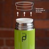 DrinkPod Pioneer Flasks Doppelwandige Isolierflasche aus 18/10 Edelstahl – Grün,