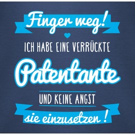Shirtracer - Baby Bodysuit Boy Girl - Ich habe eine verrückte Patentante, 1 Navy Blue
