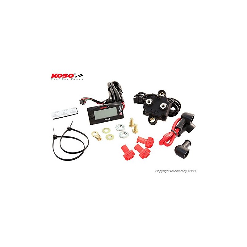 KN Planning KOSO Motorcycle Scooter Car Mini 3 Digital Ammeter