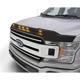 Auto Ventshade [AVS] Aeroskin Lightshield Hood Protector | Low Profile, Black, 1 pc | 753075 | Fits 2014 - 2018 GMC Sierra 1500, 2019 Sierra 1500 Limited