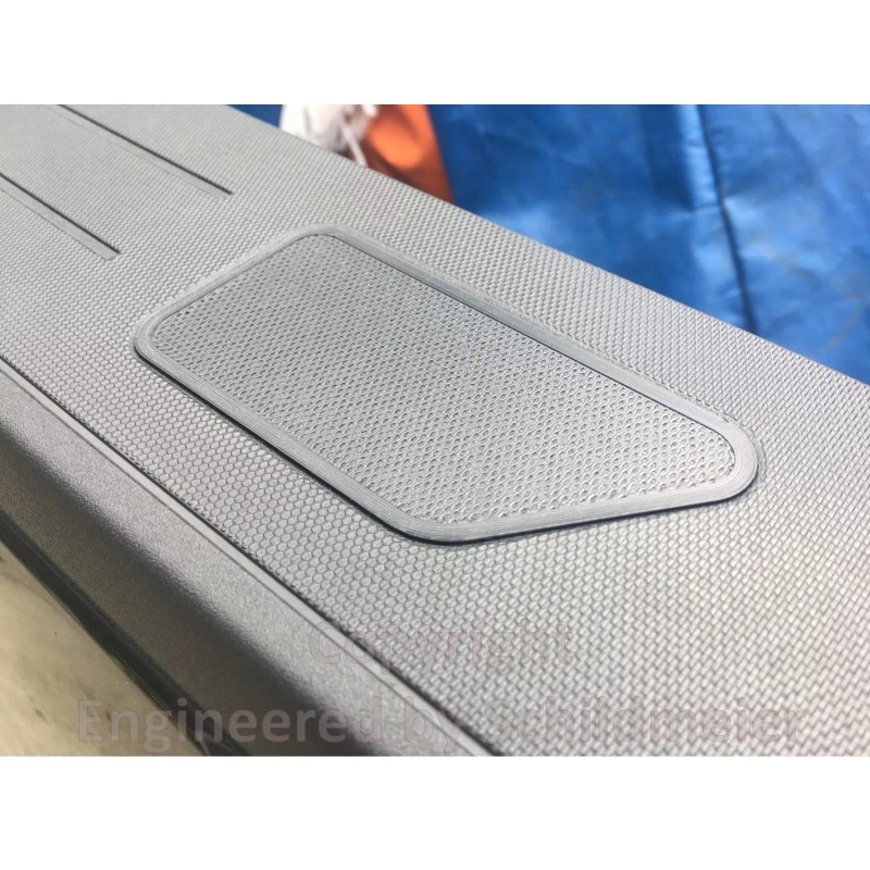 Engineered by Schildmeier, LLC Stake Pocket Covers Caps Rail Hole