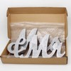 Mr and Mrs Signs Wedding Table Decorations, Wooden Freestanding Letters