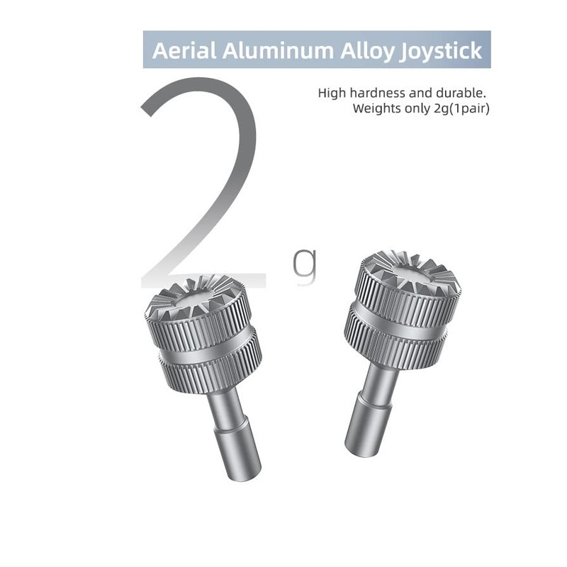 2x RC Remote Controller Sticks for DJI RC, Metal Aluminium