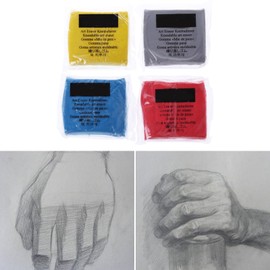 BOGEEL Colorful Kneaded Art Eraser Soft Sketch Putty Rubber Kneadable Rubber Eraser for Kids Color Randomly,Eraser