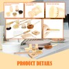 15 Pcs Bamboo Dish Brush Set with 65 Ft Hemp