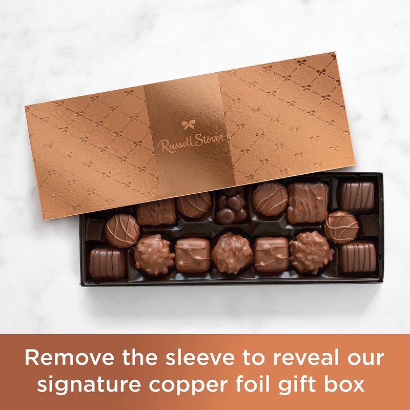Russell Stover, Milk Chocolate Assortment, Chocolate Gift Box, 9.4 Ounce