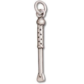 Sterling Silver Equestrian Riding Hunting Crop Horse Whip Charm