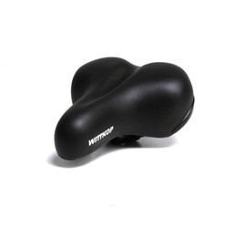 Wittkop Big Gel Bicycle Saddle for Women and Men, City Seat Soft & Comfortable Including Clamps