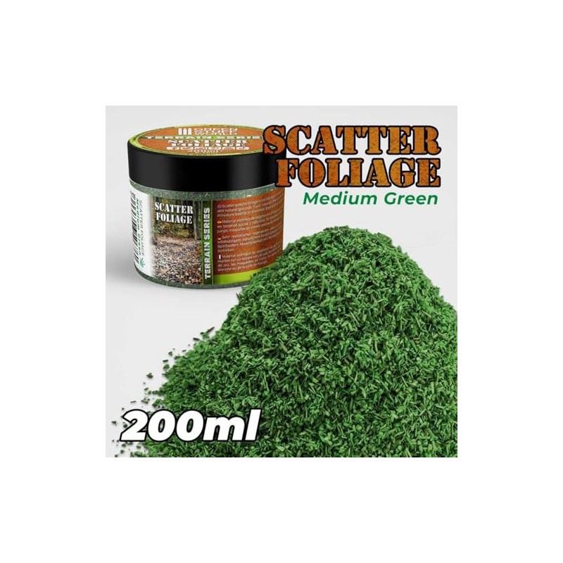 Greenstuff World GSWD-11176 Landscape Powder Leaf Medium Green (200ml) Hobby
