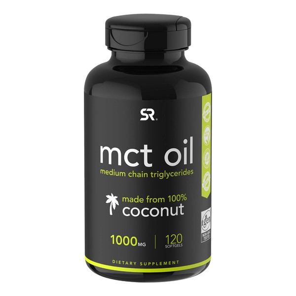 Keto MCT Oil Capsules derived from Coconut Oil | Keto Fuel for The Brain & Body | Derived from Non-GMO Coconuts (120 Softgels)