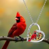 Red Cardinal Gifts Cardinal Necklaces for Women Sterling Silver Cardinal