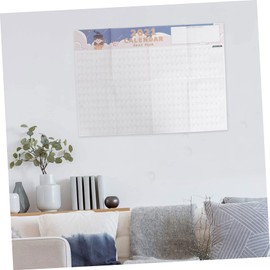 Parliky 1pc Memo Calendar Wall Planner Daily Schedule for Home Office Simple Style Design for Students and Adults Convenient and Practical Planning List Refreshing Yearly View