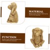 MAGICLULU Resin Monkey Adornment Monkey Decor for Office Tabletop Resin