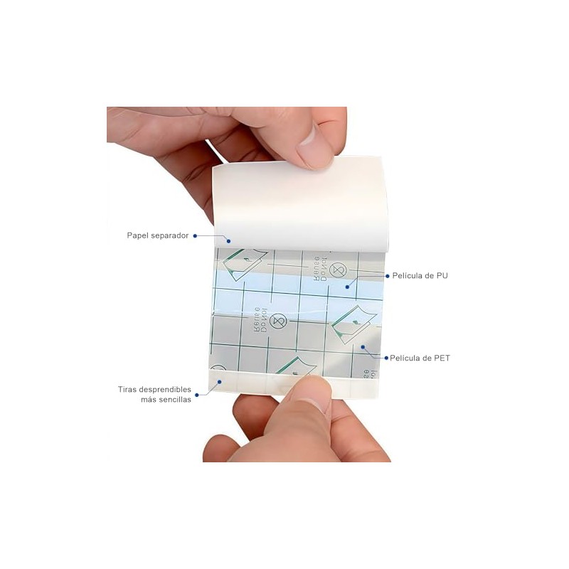 Vendaje para Tatuajes, Cinta Transparente Impermeable, Película Protectora de la
