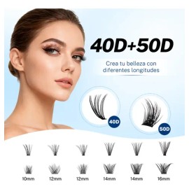 Maquillaje Extensión Kit De Pestañas Diy Naturales Cherimoya