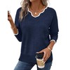 V Neck Sweaters for Women Pullover Cozy Lightweight Sweaters for