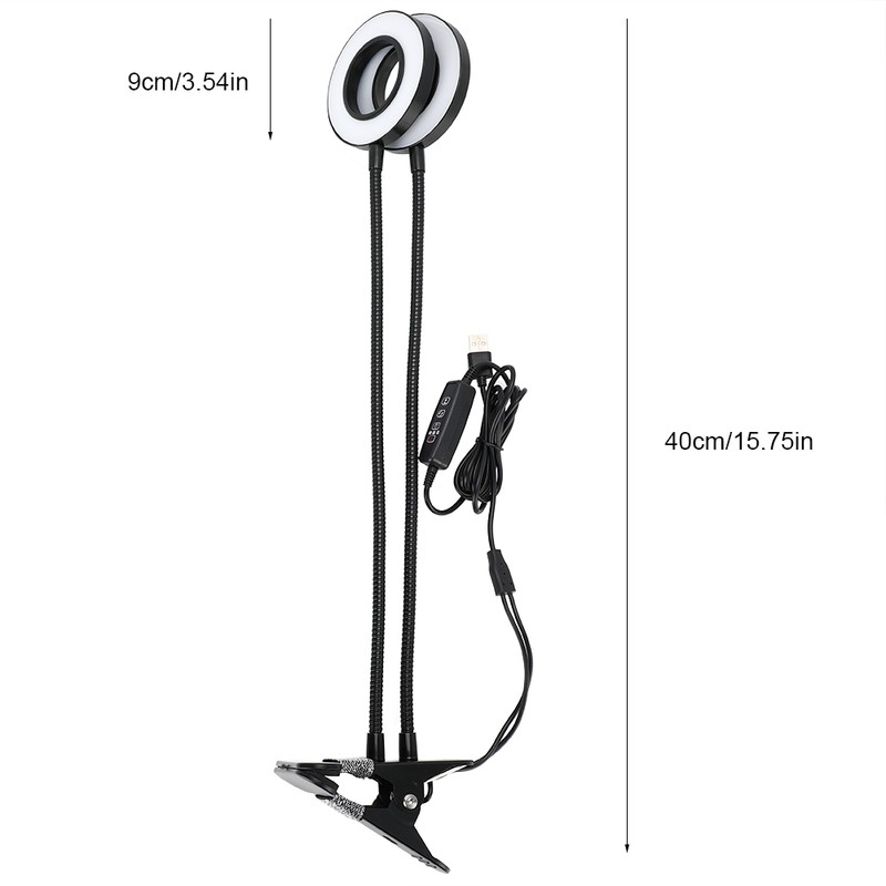18w 2 Head Timing USB LED Grow Light with Clip