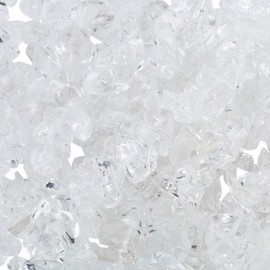 KYEYGWO Rock Crystal Irregular Gemstones Loose Beads Strand Tumbled Stone Chip Crystal Tumbled Stones for Jewellery Making and DIY Handmade Craft, 83.8 cm