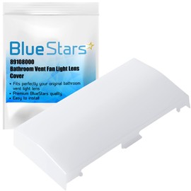 BlueStars 89108000 Bathroom Vent Fan Light Lens Cover Replacement Part - Compatible with Broan Nutone763RLN 769RF VF705RCN VF707RCN 770F - Easy to Install