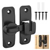 GIONAR Black gate Lock, Sliding Door Lock - 90/180 Degree