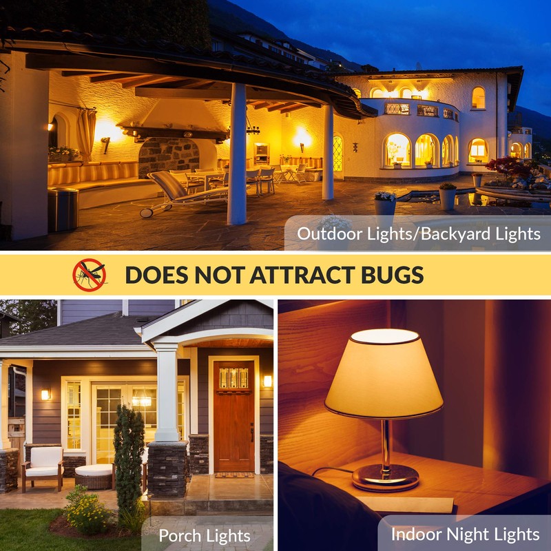 Simba Lighting LED Bug Non-Attracting Yellow Bulb ETL Listed 5W