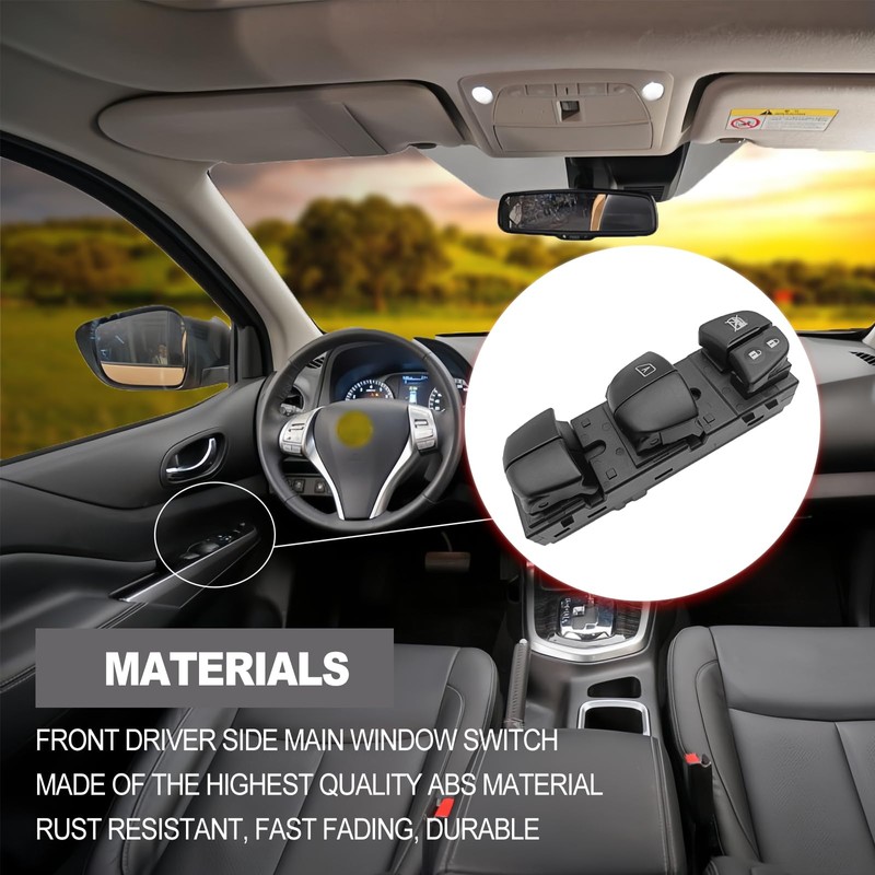NOTISH Driver Side Master Power Window Control Switch Compatible with