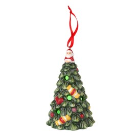 Spode Christmas Tree Hanging Ornament, Long-Lasting Festive Bauble for Seasonal Display - Stylish Christmas Decoration for Mantel, Shelves, Home Accents