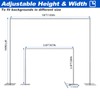 Kinchoix Pipe and Drape Backdrop Stand 8ftx10ft Adjustable Background Support