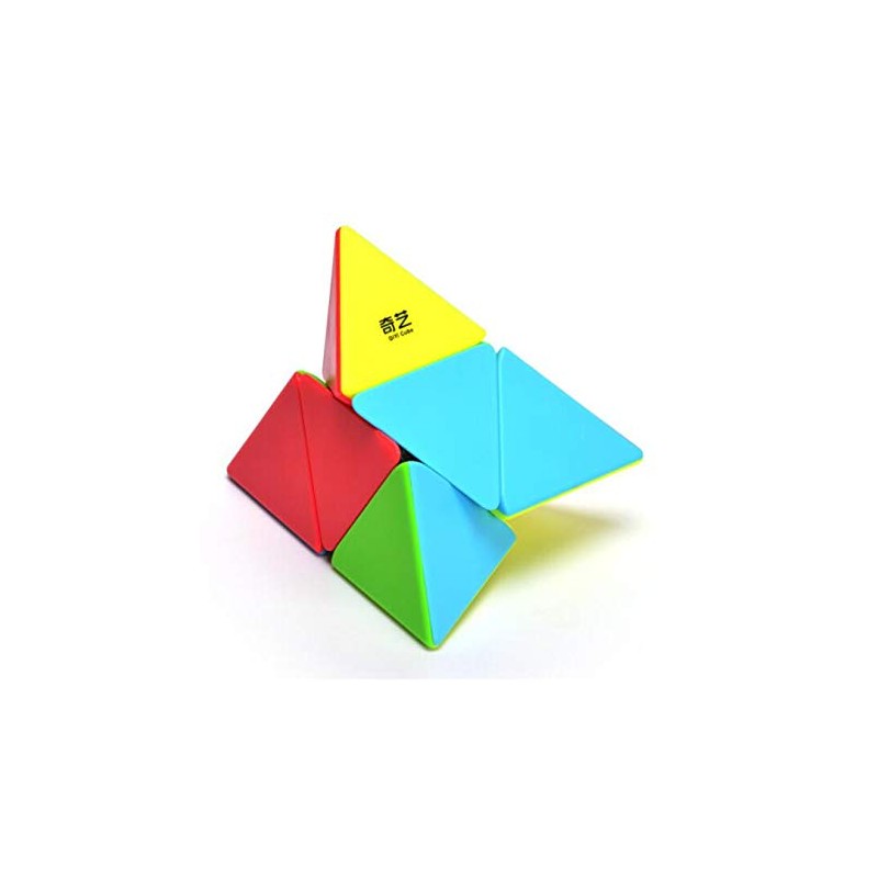 CuberSpeed Pyramorphix stickerless Speed Cube Pyramid 2x2 Cube Triangle Speed